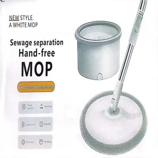 Hands-Free Spin Mop & Bucket Set – Clean and Dirty Water Separation