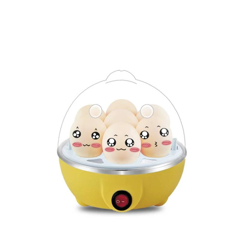Electric Egg Boiler with 7-Egg Tray and Clear Lid
