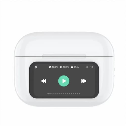 EchoTouch Pro Wireless Earbuds – ANC with Touch-Screen Charging Case