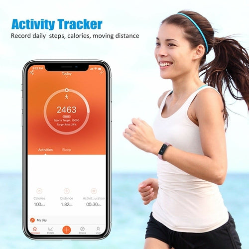 SmartFit Slim Activity Tracker – Fitness & Sleep Monitor Watch with Call Alerts