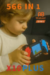 X10 Plus Retro Handheld Game Console – 566 Built-in Games, 3.5" Screen, TV Output