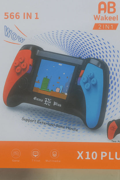X10 Plus Retro Handheld Game Console – 566 Built-in Games, 3.5" Screen, TV Output