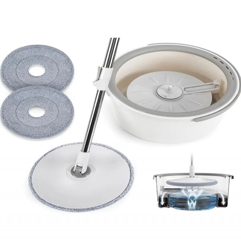 Hands-Free Spin Mop & Bucket Set – Clean and Dirty Water Separation