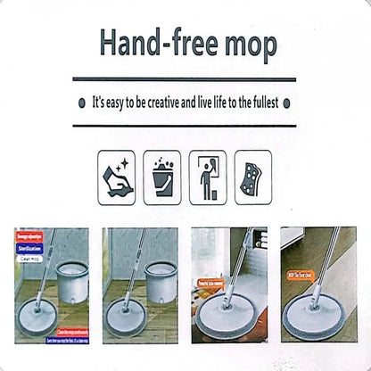 Hands-Free Spin Mop & Bucket Set – Clean and Dirty Water Separation