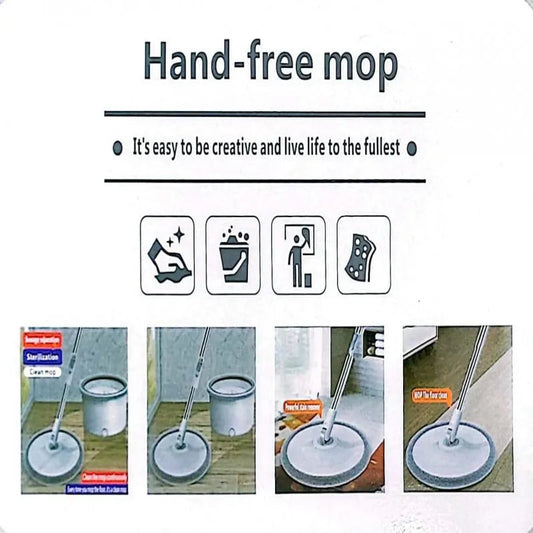 Hands-Free Spin Mop & Bucket Set – Clean and Dirty Water Separation